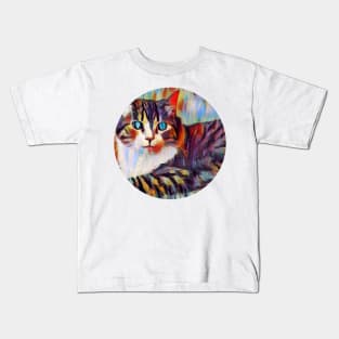 Anxious floppy cat Kids T-Shirt